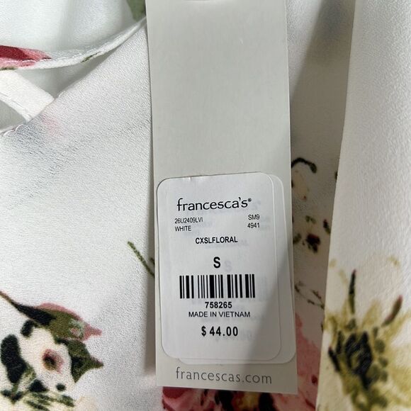 NWT Trixxi Floral and Striped Romper from Francesca’s Size Small - Picture 8 of 13